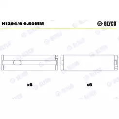 GLYCO Ana Yatak 12-0.50 H1294/6 0.50MM