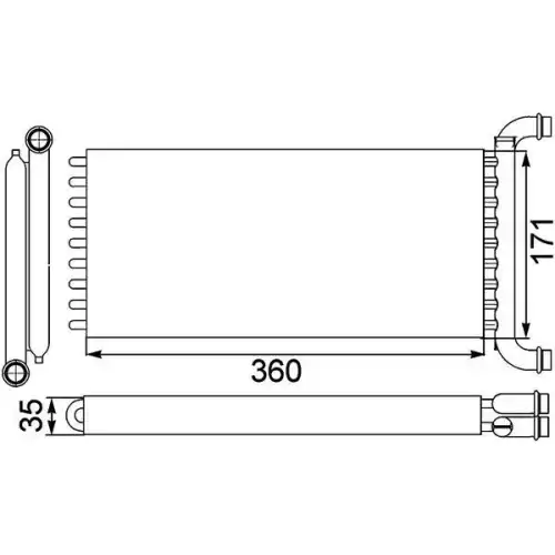 MAHLE Kalorifer Radyatörü AH166000P