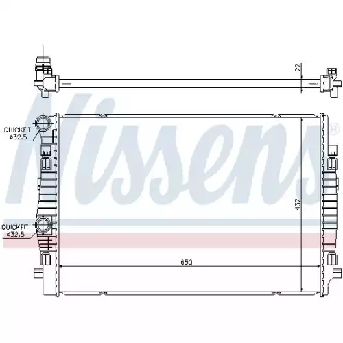 NISSENS Motor Su Radyatörü 65304