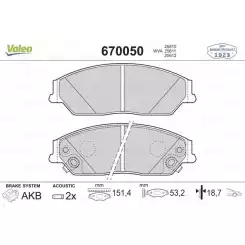 VALEO Ön Fren Balatası Tk 670050