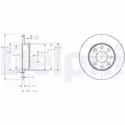 DELPHI Ön Fren Diski BG3567