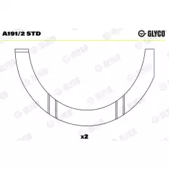 GLYCO Krank Mil Gezi Ay Yatak Std A191/2 STD