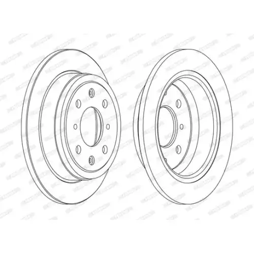 FERODO Arka Fren Diski Düz (239 4) DDF468C