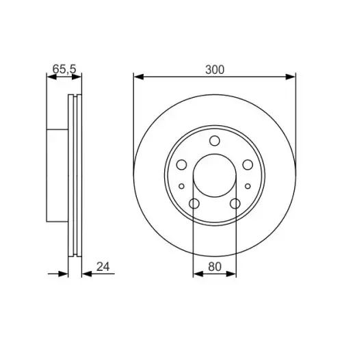 BOSCH Ön Fren Diski Havalı 300MM 0986479R86