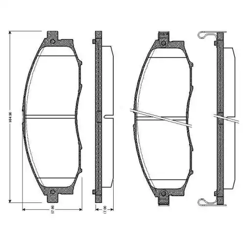 BOSCH Ön Fren Balatası Tk 0986TB2805