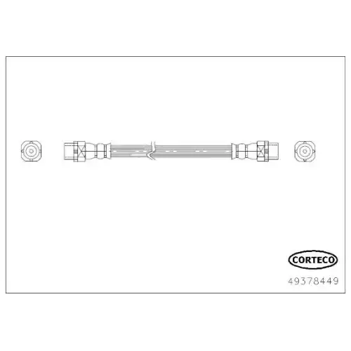 CORTECO Fren Hortumu Arka Sol 230Mm 49378449