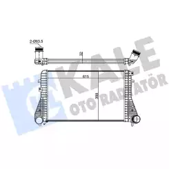 KALE Turbo Radyatörü İntercooler 342900