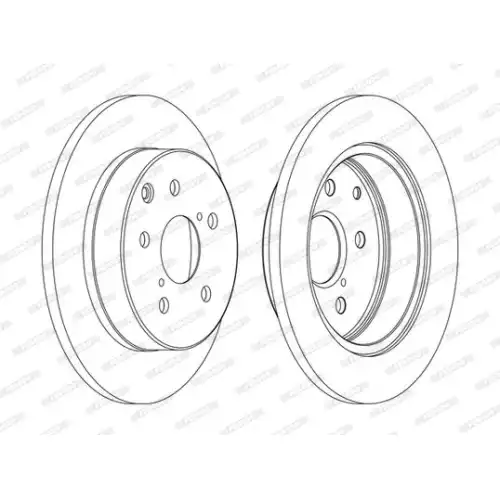 FERODO Arka Fren Diski Düz (281 5) DDF1846C