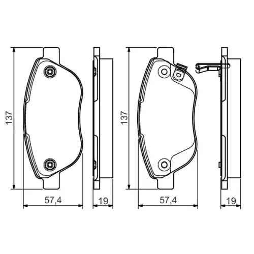 BOSCH Ön Fren Balatası Tk 0986495103