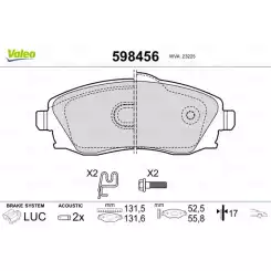 VALEO Ön Fren Balatası Tk 598456