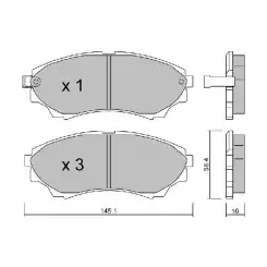 AISIN Ön Fren Balatası Tk D3137M BPFO-1909