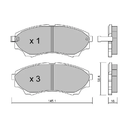 AISIN Ön Fren Balatası Tk D3137M BPFO-1909