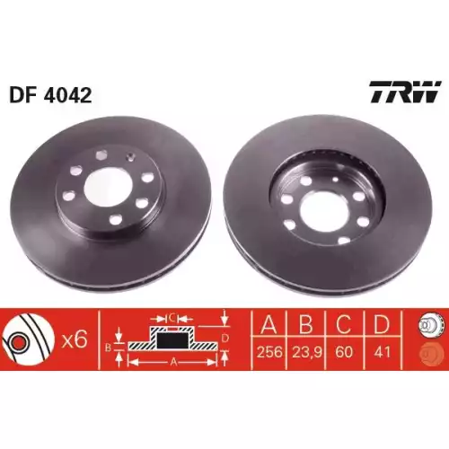 TRW Ön Fren Diski Takım DF4042