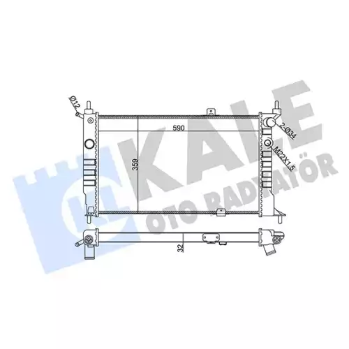 KALE Motor Su Radyatörü 370900