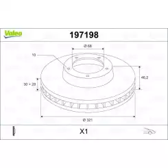 VALEO Ön Fren Diski 197198