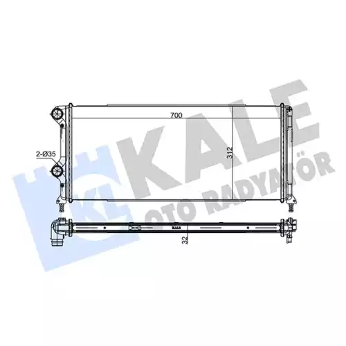 KALE Motor Su Radyatörü 0137011AB