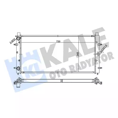 KALE Motor Su Radyatörü Brazing 347535