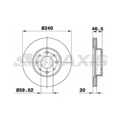 BRAXIS Ön Fren Diski AE0755