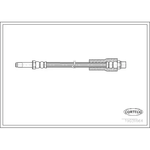 CORTECO Fren Hortumu Arka 275Mm 19031664