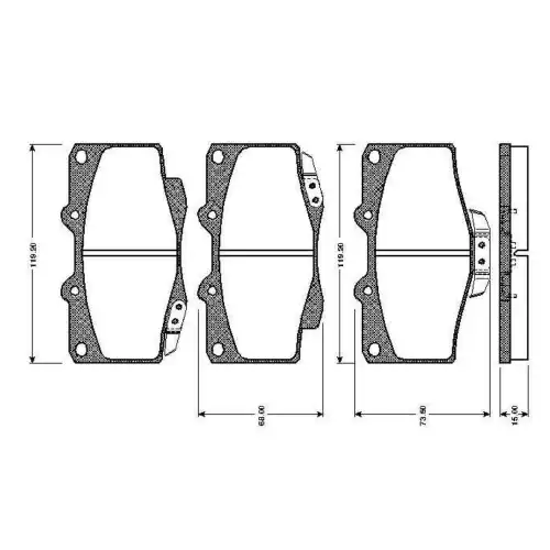 BOSCH Ön Fren Balatası Tk 0986TB2169