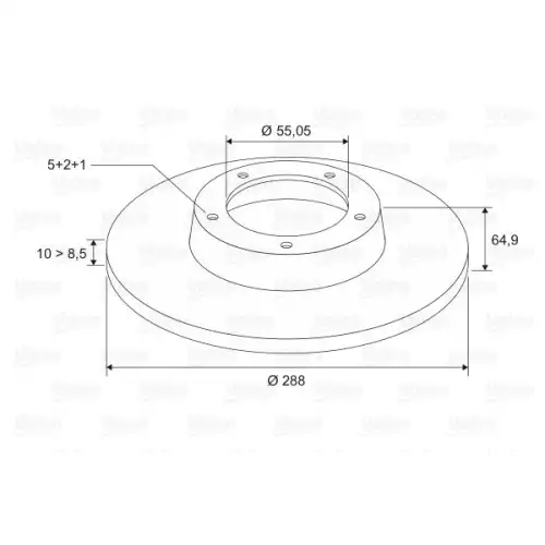 VALEO Arka Fren Diski Tk 186850