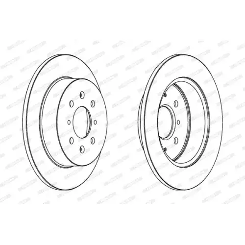 FERODO Arka Fren Diski Takım DDF1466