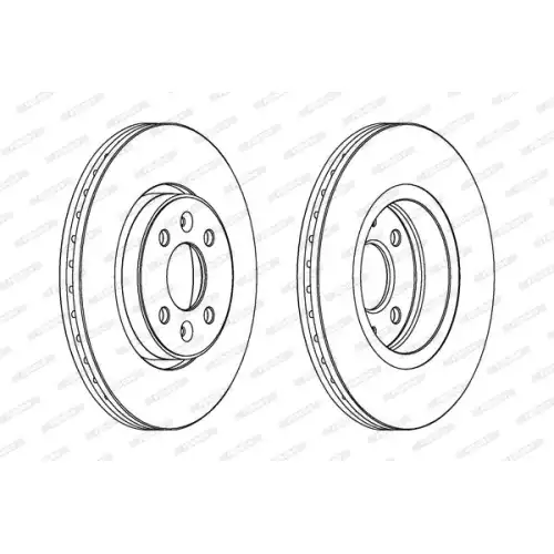 FERODO Ön Fren Diski Havalı 280Mm DDF1124