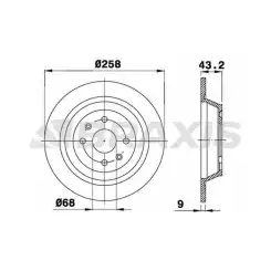 BRAXIS Arka Fren Diski AE0674