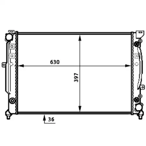 BEHR Motor Su Radyatörü 8MK376720601