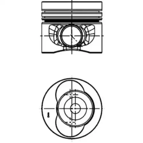 KOLBENSCHMIDT Motor Piston 81.00mm 40683600