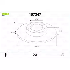 VALEO Arka Fren Diski Tk 197347