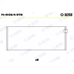 GLYCO Kol Yatak Std 71-4130/4 STD