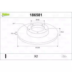 VALEO Ön Fren Diski Takım 186581