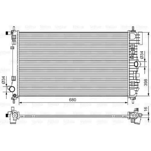 VALEO Motor Su Radyatörü 735483