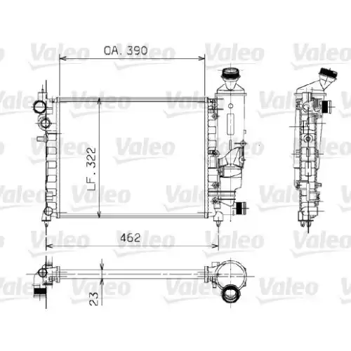 VALEO Motor Su Radyatörü 730372