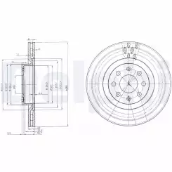 DELPHI Ön Fren Diski Havalı Takım BG3944