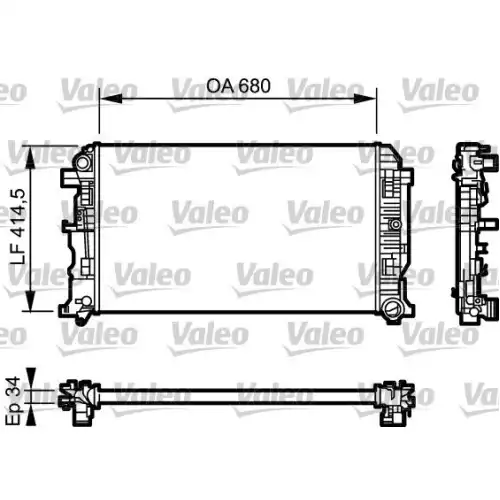 VALEO Motor Su Radyatörü 734930