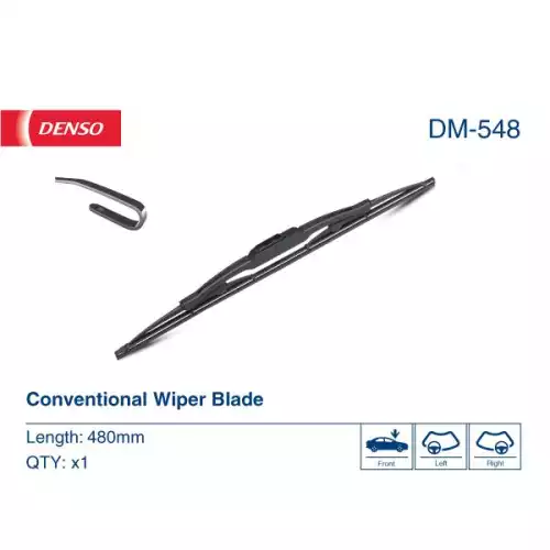 DENSO Ön Cam Silecek Süpürgesi Tek 480mm/19Inc DM-548