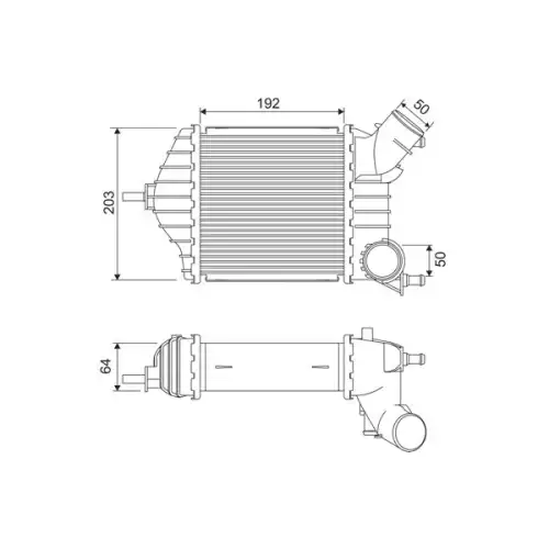 VALEO Turbo İntercool radyatörü 818725