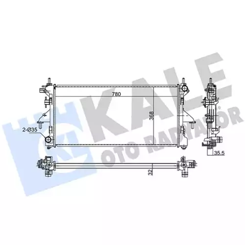 KALE Motor Su Radyatörü Brazing 347470