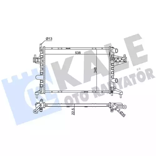 KALE Motor Su Radyatörü 364300