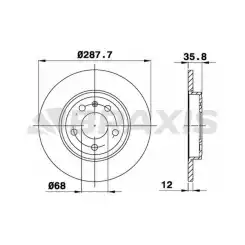 BRAXIS Arka Fren Diski AE0506