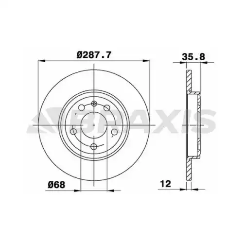 BRAXIS Arka Fren Diski AE0506