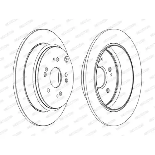 FERODO Arka Fren Diski Düz (304,5 5) DDF1860C