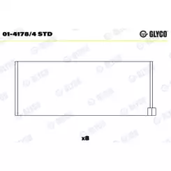 GLYCO Kol Yatak Std 01-4178/4 STD