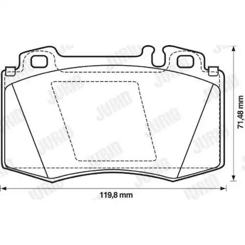 JURID Ön Fren Balatası 571961JC
