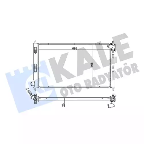 KALE Motor Su Radyatörü 362100