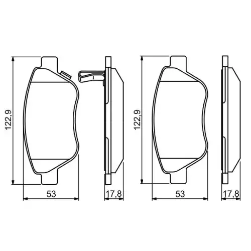 BOSCH Ön Fren Balatası Tk 0986495237