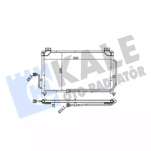 KALE Klima Radyatörü Kondanser 345175