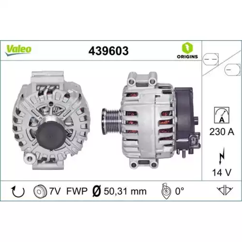 VALEO Alternatör Komple 439603